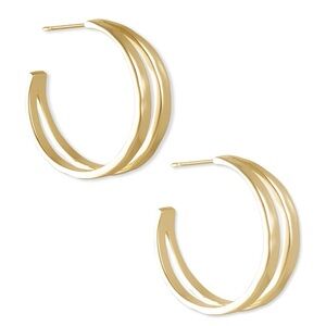 NWOT [Size OS] - Kendra Scott Zorte Split Hoop/Double Hoop Earrings